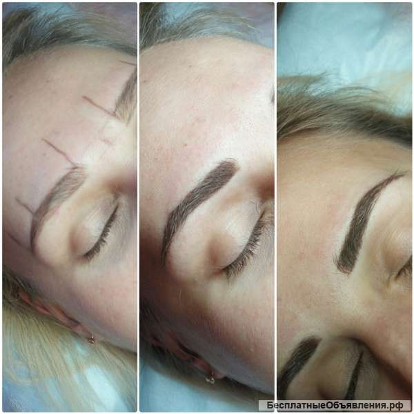 Татуаж, все виды перманентного макияжа.Ламинирование и ботокс ресниц.Наращивание волос.