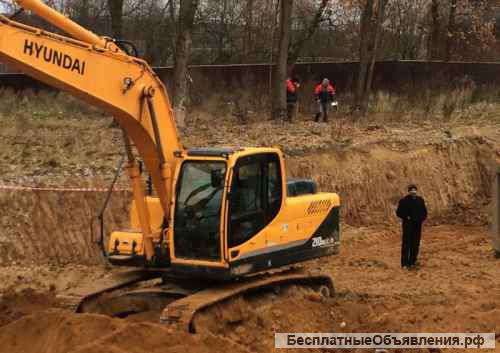 Аренда экскаватора гусеничного ковш 2 м3 Hyundai robex 290LC-7 в Воронеже