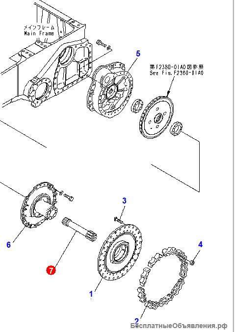 Komatsu 14X-27-11412 Ведущая шестерня