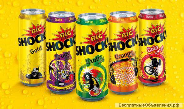 Энергетические напитки BIGSHOCK