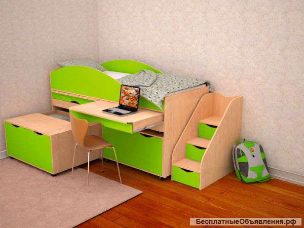 Детская кровать Караван 5-2 МДФ