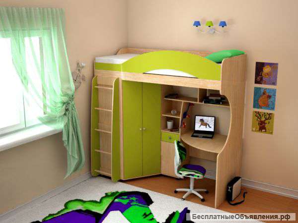 Детская кровать Облачко 6 МДФ