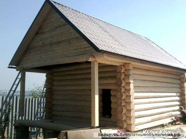 Срубы бань и домов отделка