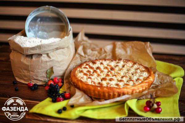 Сливово-вишневый пирог от "ЭкоФазенды" - душевное чаепитие