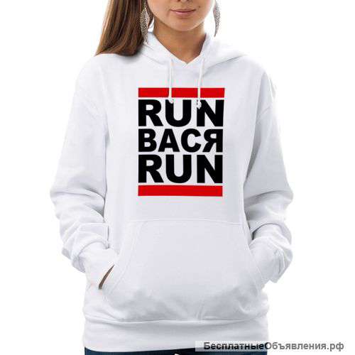 Женская толстовка реглан «Run Вася Run»