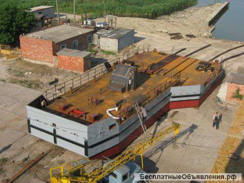 Понтон для подъемного крана (плавкран, плавучий кран)