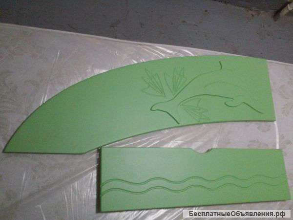 Кровать "Дельфин" Салатовая Новая