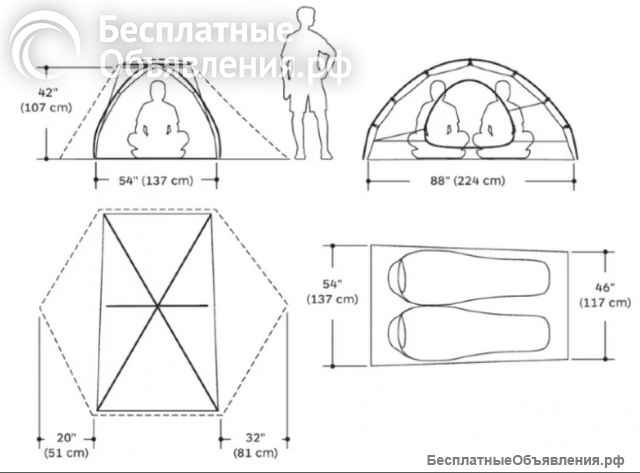 Палатка Marmot Tungsten 2P (зеленая)