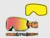 Очки горнолыжные Smith Phenom оправа Lime / линзы Green Sol-X mirror