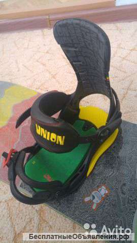 DC PBJ сноуборд + крепления union Contact