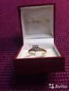 Кольцо с бриллиантом 1кт