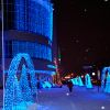 Новогоднее оформление фасадов, тц, деревьев