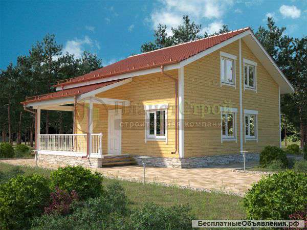 Построим дом из бруса под ключ, проект: Марс-133