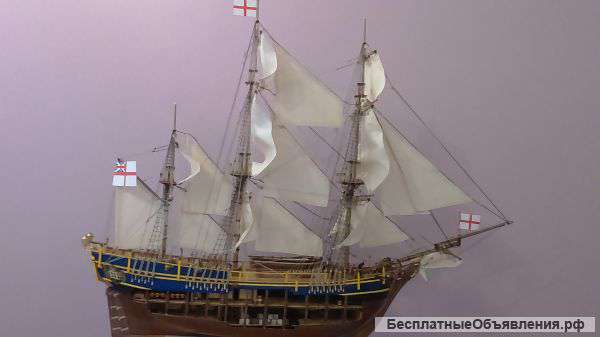 Модель знаменитого мятежного корабля BOUNTY