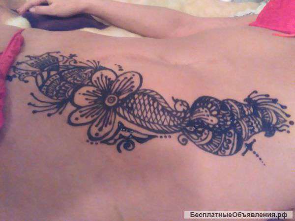 Мехенди (временное тату хной)