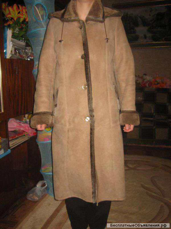 Натуральная дубленка б/у