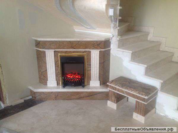 Облицовка камина
