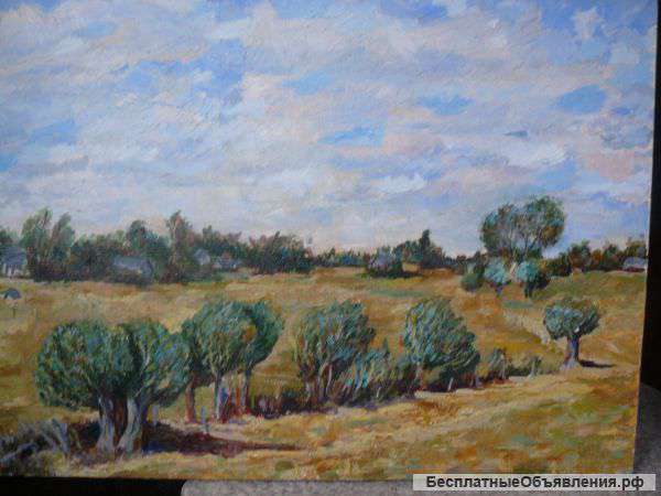 Картина пейзаж ,холст , масло 60 х 80