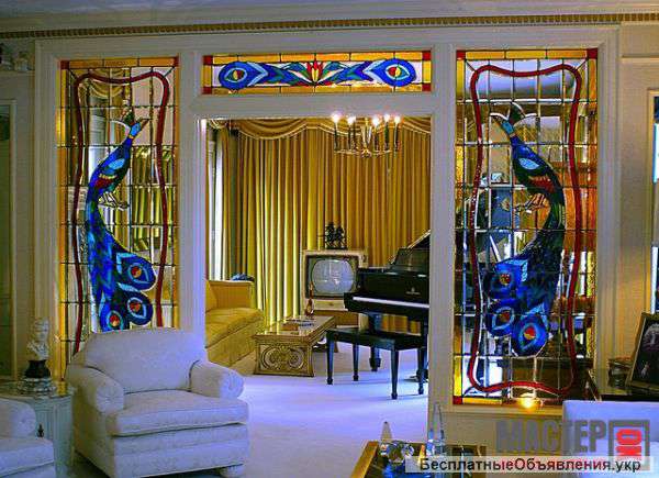 Витражи - ограненные элементы из стекла