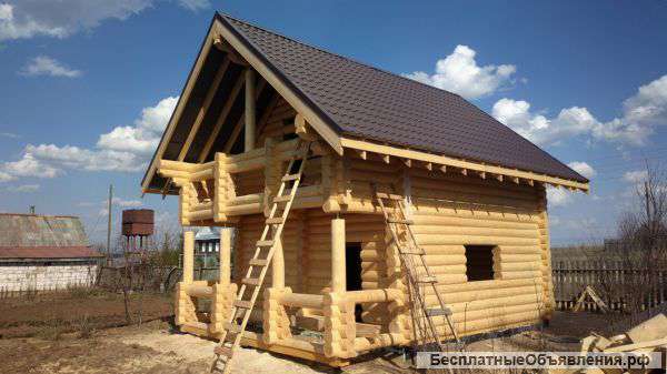 Срубы дома дачи
