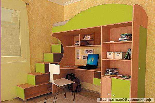 Кровать детская (3-12 лет) Облачко 1