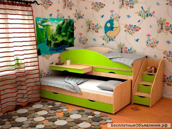Детская кровать Караван 5-1 МДФ