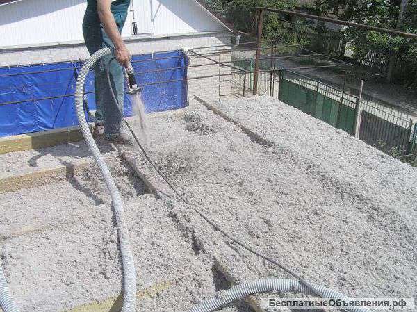 Бесшовное утепление Эковатой-экстра