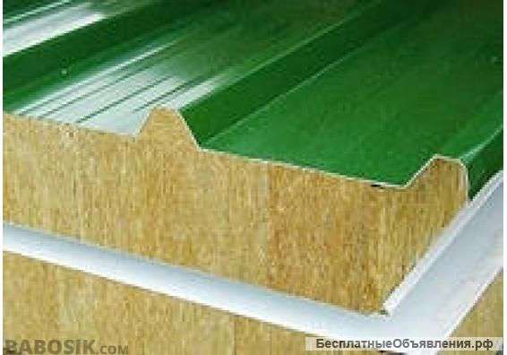 Сэндвич-панели с минераловатным утеплителем