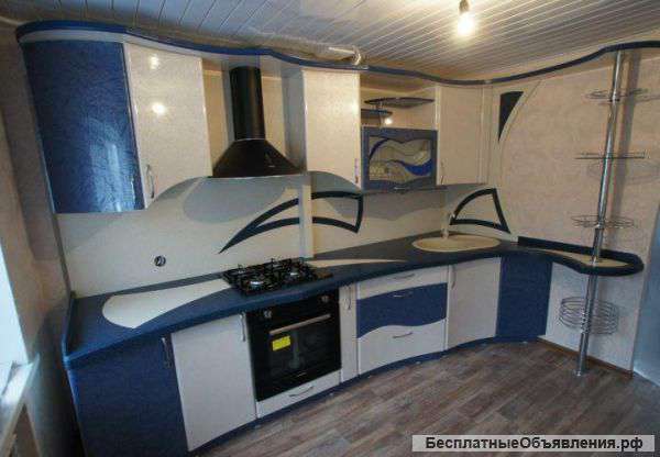Кухни из пластика кривой формы