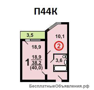 1-к квартира в ближнем Подмосковье