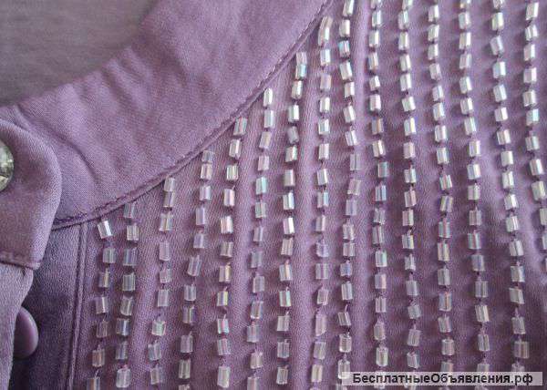 Блуза лиловая, Россия, размер 54-56