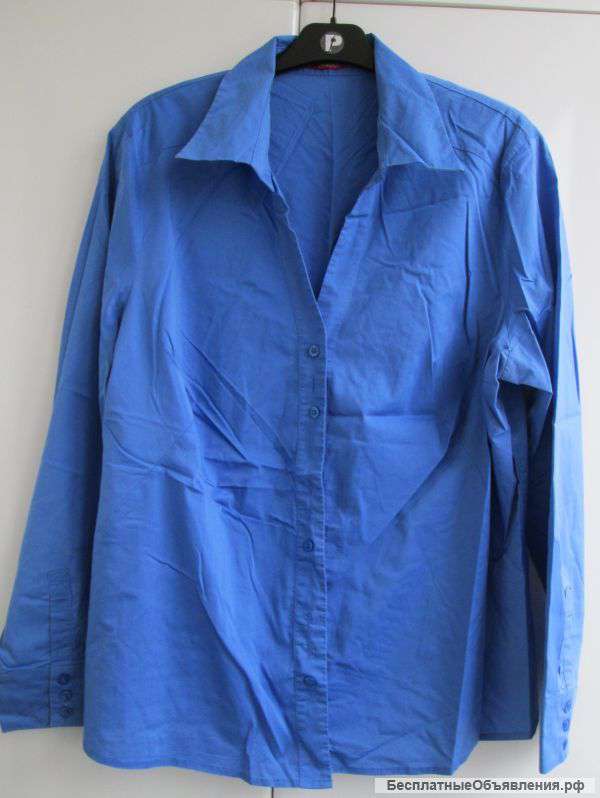 Блуза голубая, Россия, размер 52-54