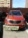 KIA Sportage оранжевый кроссовер, 2011 г., пробег 70 000 - 74 999 км.