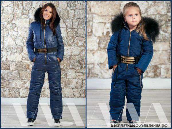 Взрослые и детские зимние комбинезоны Moncler