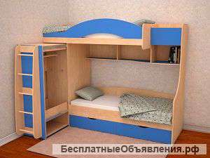 Кровать для 2 детей Облачко 5