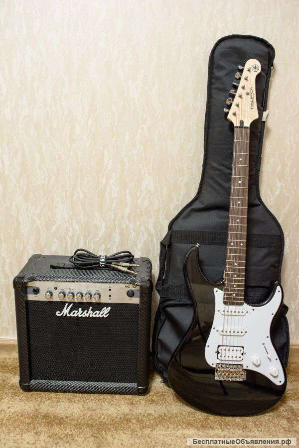 Гитара Yamaha Pacifica 012 BL + Marshal MG15CF