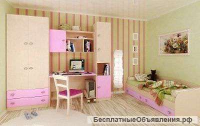 Детская модульная мебель Лада Розовая