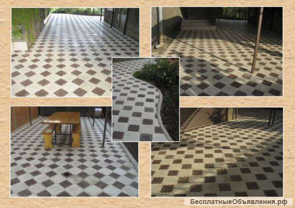 Тротуарная плитка,бордюры