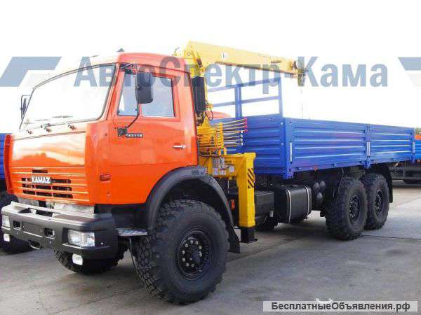 Бортовой КамАЗ 43118 с кму