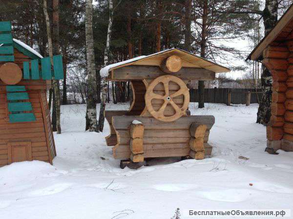 Сруб колодец декоративный