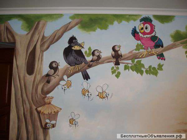 Художественная роспись стен, живопись на заказ