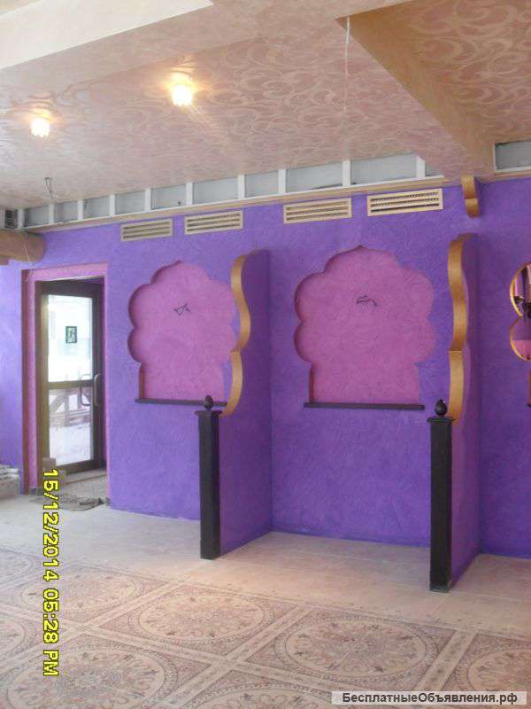 Сделаю стены декоративной штукатуркой