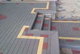Укладка тротуарной плитки