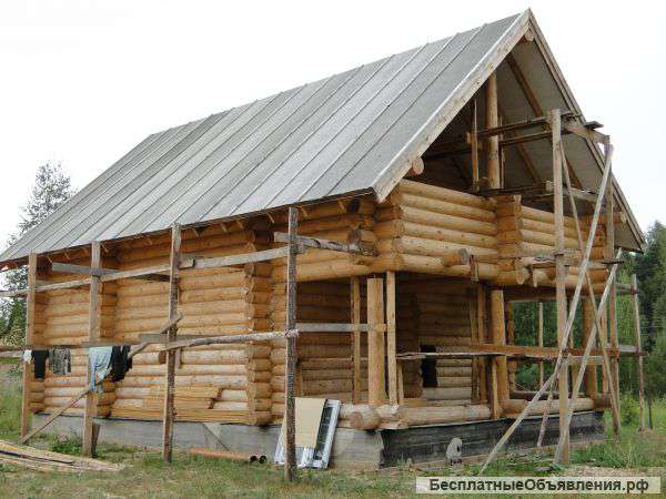 Срубы домов бань