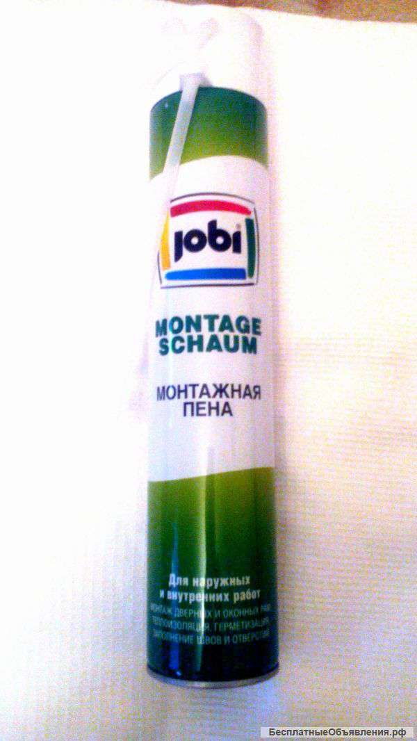 Пена монтажная jobi 1000/675мл