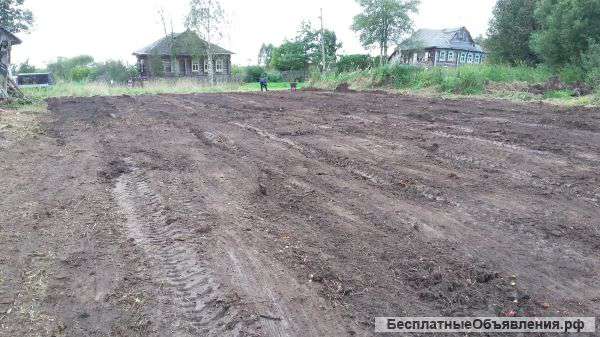 Расчистка участка под строительство