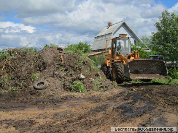 Расчистка участка под строительство