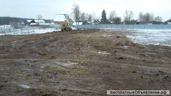 Расчистка участка под строительство