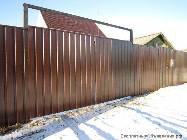 Забор из Профнастила, Ворота, Калитки