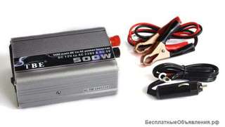 Инвертор автомобильный 500W (DC 12V to AC 220V)